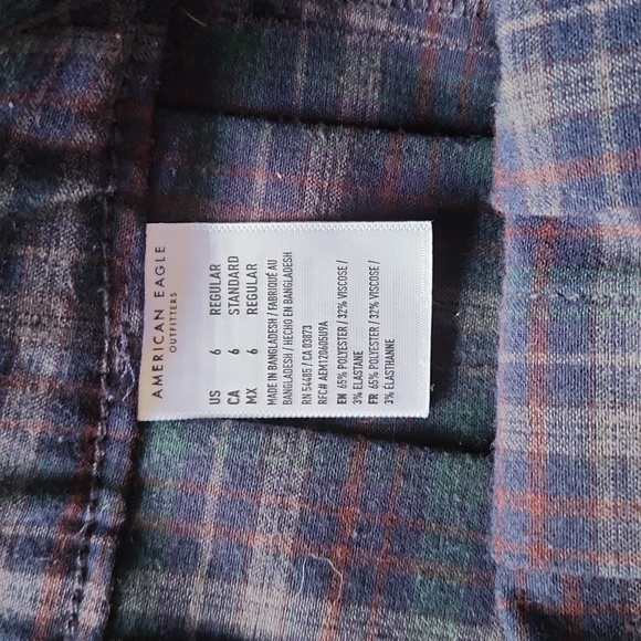 American Eagle Women's Pleated Plaid Skirt - Picture 2 of 9